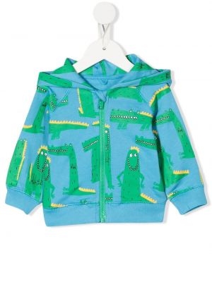 Printti huppari tytöille Stella Mccartney Kids sininen