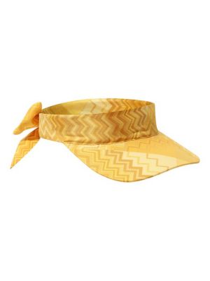 Желтая шелковая кепка Missoni