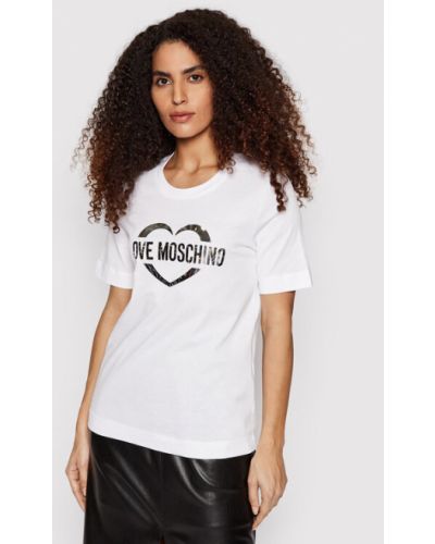 T-shirt Love Moschino weiß
