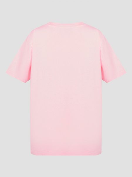 Розовая футболка Moschino