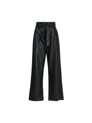 Spodnie z wysoką talią Essentiel Antwerp czarne