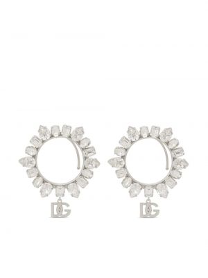 Boucles d'oreilles en cristal Dolce & Gabbana argenté