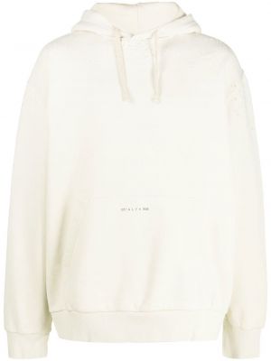 Kokvilnas kapučdžemperis ar apdruku 1017 Alyx 9sm balts