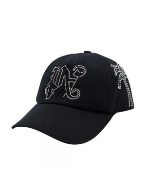 Gorra de algodón Palm Angels negro