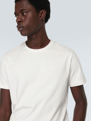 T-shirt di cotone in jersey paisley Etro bianco