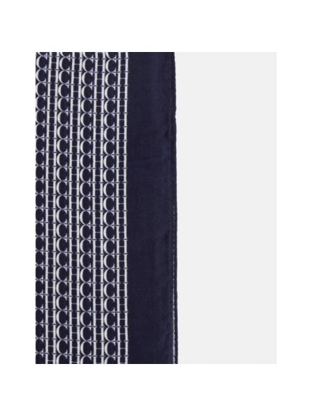 Bufanda con estampado de modal con estampado de cachemira Carolina Herrera azul