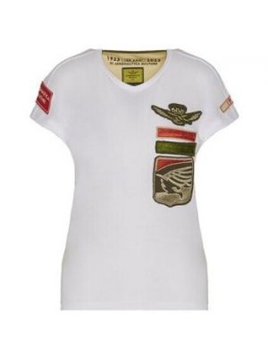 Tričko s krátkými rukávy Aeronautica Militare bílé