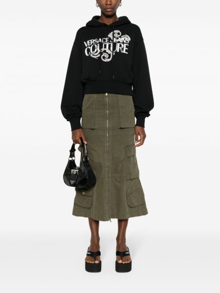 Kapučdžemperis Versace Jeans Couture melns