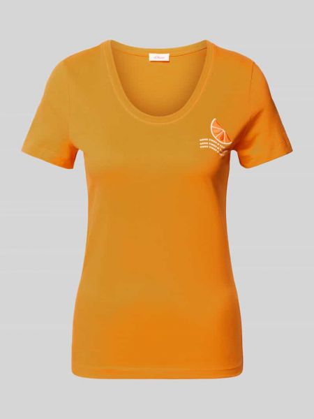 Koszulka S.oliver Red Label pomarańczowa