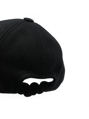 Haftowana czapka z daszkiem filcowa Patou czarna