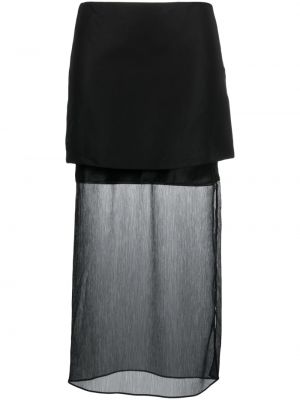Midi sukně Helmut Lang - bílá
