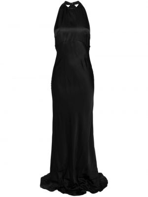 Satenska večernja haljina Nº21 crna