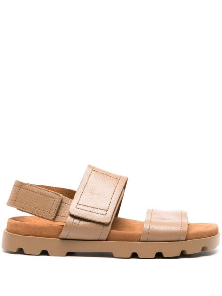 Kožené sandály Camper hnědé