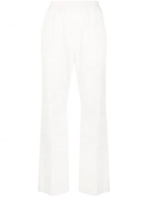 Pantalones de cintura alta Mm6 Maison Margiela blanco