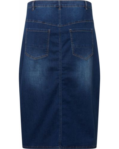 Priliehavá džínsová sukňa Zizzi modrá