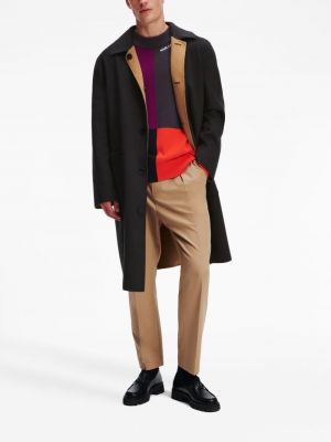 Oboustranný kabát Karl Lagerfeld hnědý
