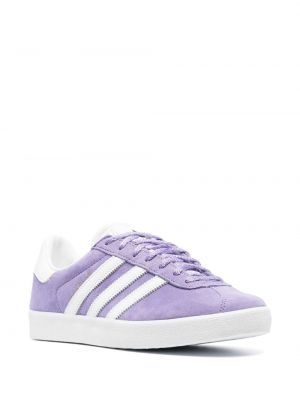 Baskets en cuir à bouts ronds Adidas Gazelle violet