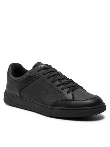 Sneakers με κορδόνια με δαντέλα Calvin Klein μαύρο