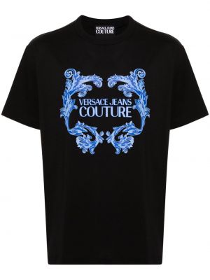 T-shirt en coton à imprimé Versace Jeans Couture