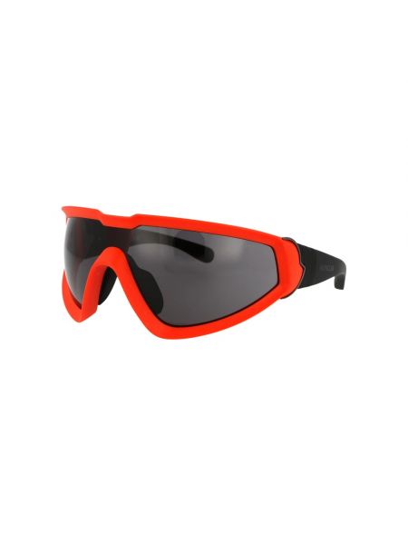 Czerwone okulary przeciwsłoneczne Moncler