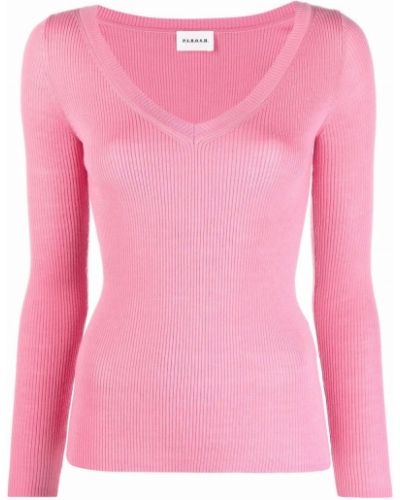 Jersey con escote v de tela jersey P.a.r.o.s.h. rosa