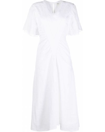 Vestido con bordado Isabel Marant étoile blanco