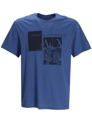 T-shirt Armani Exchange blå