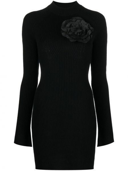 Vlnené mini šaty Blumarine čierna
