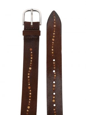 Cinturón con bordado Orciani marrón