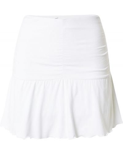 Φούστα mini Hollister λευκό