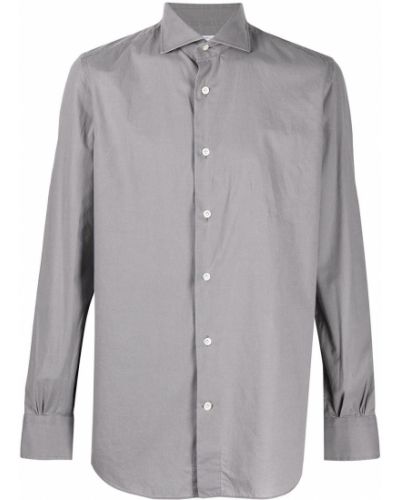 Camisa con botones Mazzarelli gris