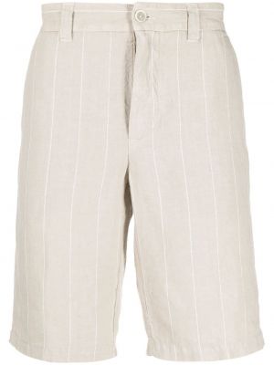 Prugaste lanene bermuda kratke hlače 120% Lino