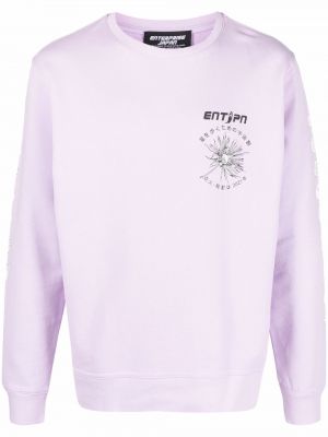 Trykt bomull sweatshirt Enterprise Japan lilla