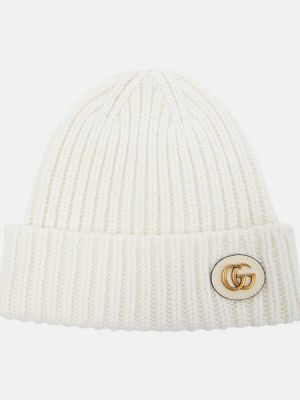 Cappello di pelle di lana di lana Gucci oro