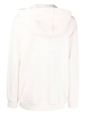 Bluza z kapturem na zamek Armani Exchange biała