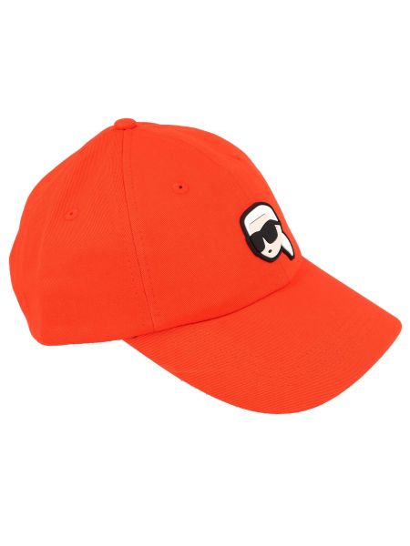Cappello con visiera Karl Lagerfeld arancione