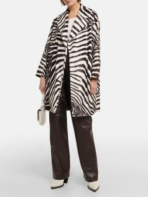 Bavlnený krátký kabát s potlačou so vzorom zebry 's Max Mara
