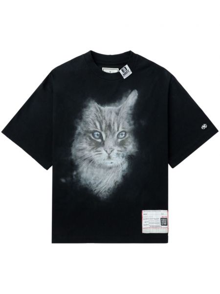 Βαμβακερή μπλούζα με σχέδιο Maison Mihara Yasuhiro μαύρο