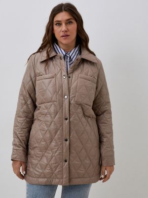 Утепленная демисезонная куртка Adele Fashion бежевая