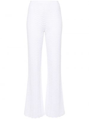 Białe spodnie plecione Missoni