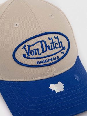 Bombažna kapa Von Dutch modra