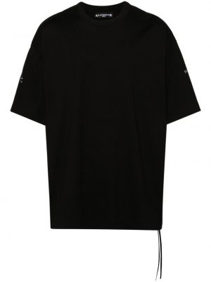 Kokvilnas t-krekls ar kristāliem Mastermind Japan melns