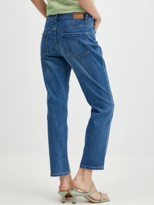 Priliehavé priliehavé džínsy s rovným strihom Orsay modrá