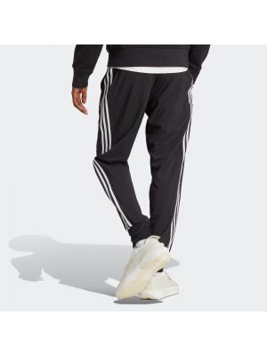 Csíkos fonott csíkos sport nadrág Adidas fekete