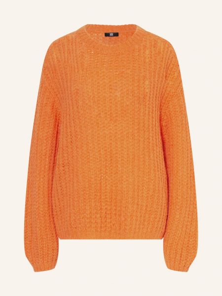 Sweter z alpaki oversize Riani pomarańczowy