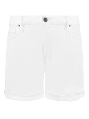 Белые джинсовые шорты Frame Denim