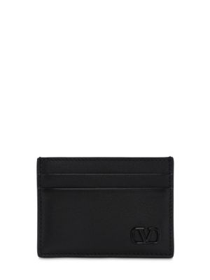 Cartera de cuero Valentino Garavani negro