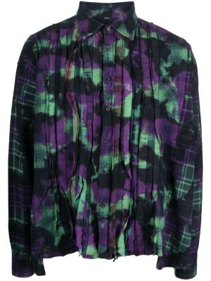 Camicia con stampa tie-dye Needles viola