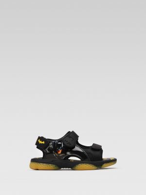 Kožené sandály z imitace kůže Batman černé