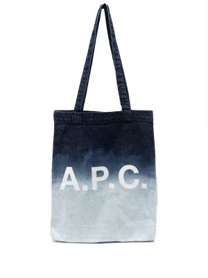 Τσάντα shopper A.p.c. μπλε